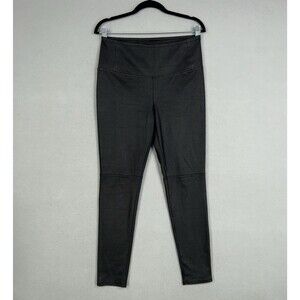 Trouve Leggings Women Medium Black Faux Leather High Rise Stretch Edgy Goth Rock